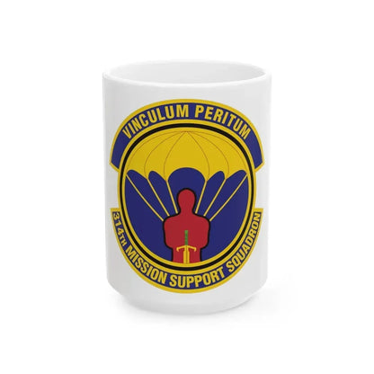 314th Mission Support Squadron (U.S. Air Force) White Coffee Mug 15oz - Go Mug Yourself