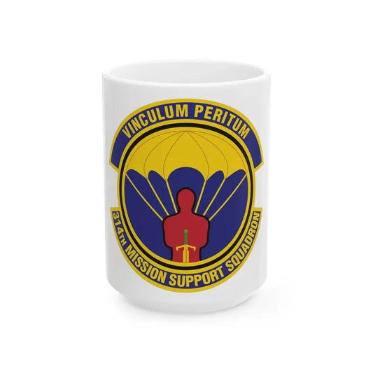 314th Mission Support Squadron (U.S. Air Force) White Coffee Mug 15oz - Go Mug Yourself