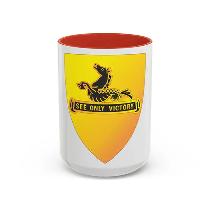 315 Cavalry Regiment (U.S. Army) Accent Coffee Mug 15oz Red - Go Mug Yourself