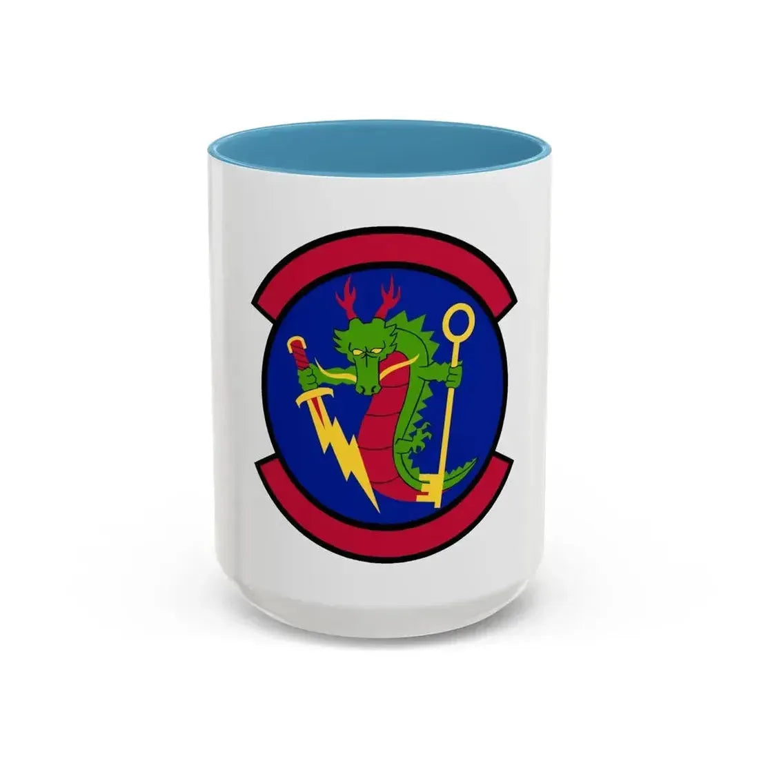 315 Cyberspace Operations Squadron ACC (U.S. Air Force) Accent Coffee Mug 15oz Light Blue - Go Mug Yourself