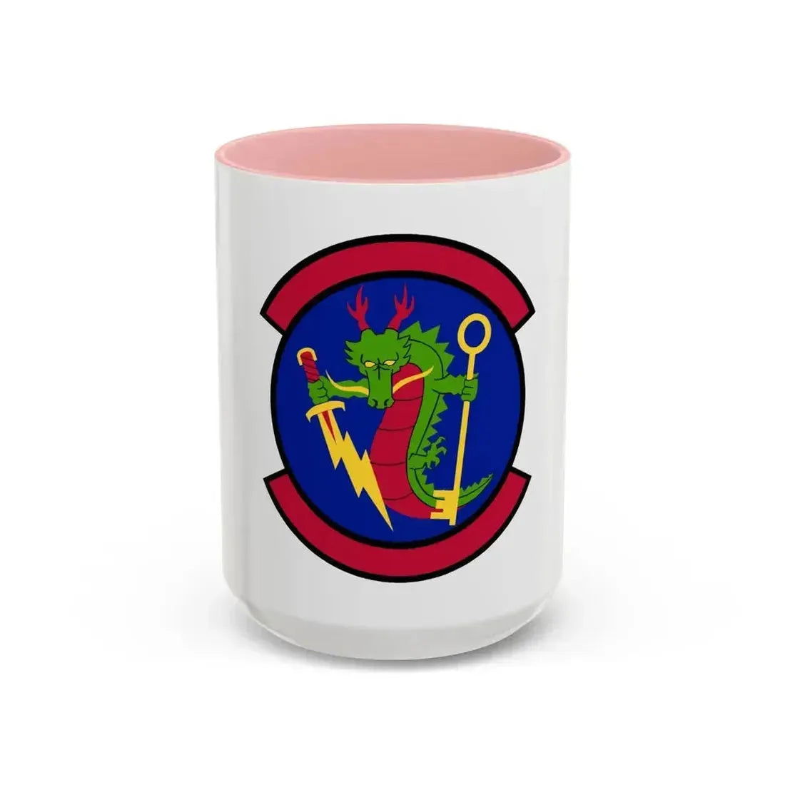 315 Cyberspace Operations Squadron ACC (U.S. Air Force) Accent Coffee Mug 15oz Pink - Go Mug Yourself