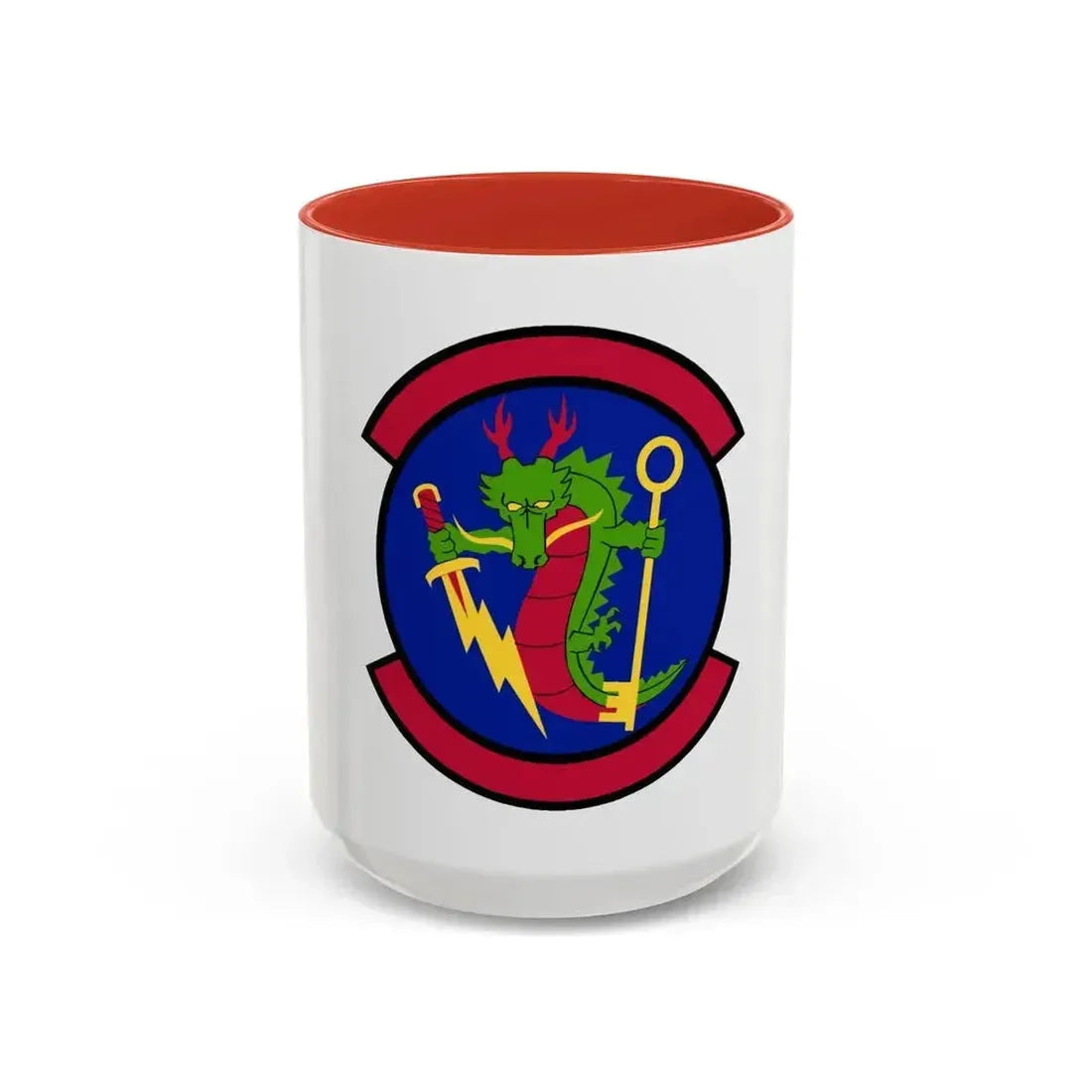 315 Cyberspace Operations Squadron ACC (U.S. Air Force) Accent Coffee Mug 15oz Red - Go Mug Yourself