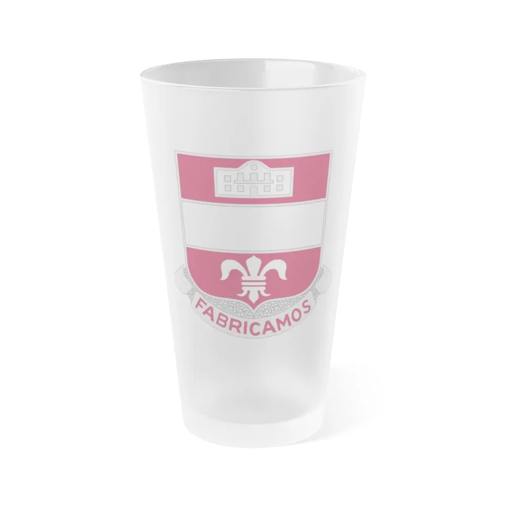 315 Engineer Battalion (U.S. Army) Frosted Pint Glass 16oz-Go Mug Yourself