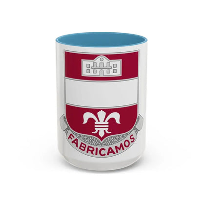 315 Engineer Battalion (U.S. Army) Accent Coffee Mug 15oz Light Blue - Go Mug Yourself