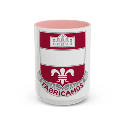 315 Engineer Battalion (U.S. Army) Accent Coffee Mug 15oz Pink - Go Mug Yourself