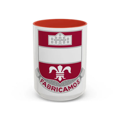 315 Engineer Battalion (U.S. Army) Accent Coffee Mug 15oz Red - Go Mug Yourself