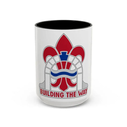 315 Engineer Group (U.S. Army) Accent Coffee Mug 15oz Black - Go Mug Yourself