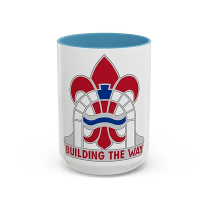 315 Engineer Group (U.S. Army) Accent Coffee Mug 15oz Light Blue - Go Mug Yourself