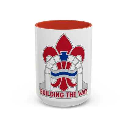 315 Engineer Group (U.S. Army) Accent Coffee Mug 15oz Red - Go Mug Yourself