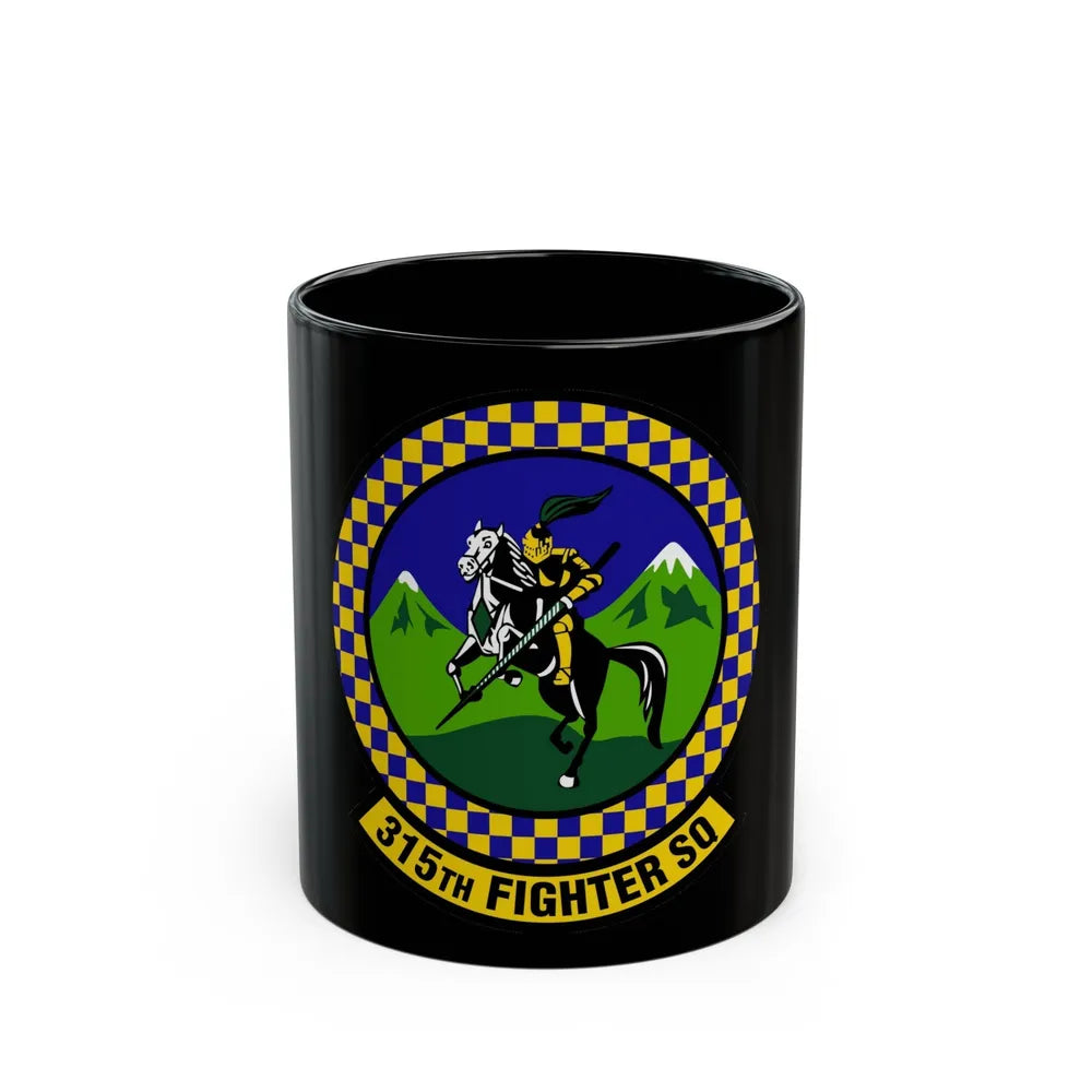 315 Fighter Squadron ACC (U.S. Air Force) Black Coffee Mug-11oz-Go Mug Yourself