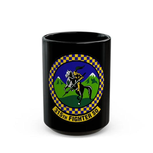 315 Fighter Squadron ACC (U.S. Air Force) Black Coffee Mug-15oz-Go Mug Yourself