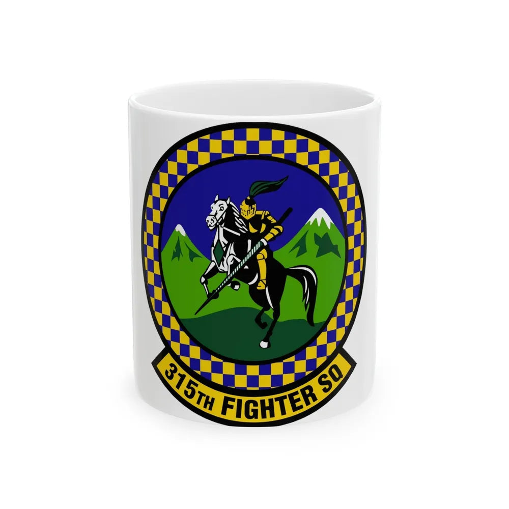 315 Fighter Squadron ACC (U.S. Air Force) White Coffee Mug-11oz-Go Mug Yourself