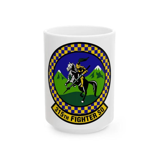 315 Fighter Squadron ACC (U.S. Air Force) White Coffee Mug-15oz-Go Mug Yourself