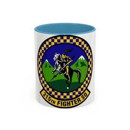 315 Fighter Squadron ACC (U.S. Air Force) Accent Coffee Mug 11oz Light Blue - Go Mug Yourself