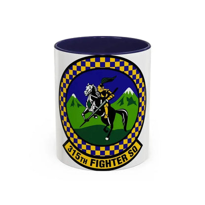 315 Fighter Squadron ACC (U.S. Air Force) Accent Coffee Mug 11oz Navy - Go Mug Yourself