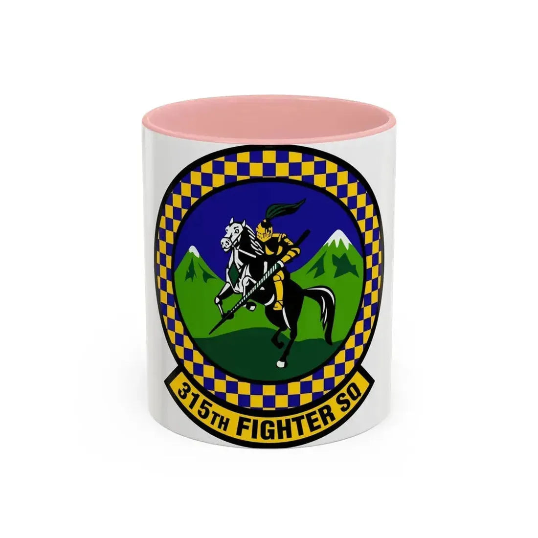 315 Fighter Squadron ACC (U.S. Air Force) Accent Coffee Mug 11oz Pink - Go Mug Yourself