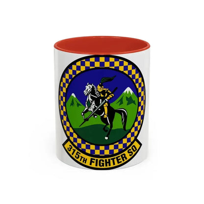 315 Fighter Squadron ACC (U.S. Air Force) Accent Coffee Mug 11oz Red - Go Mug Yourself