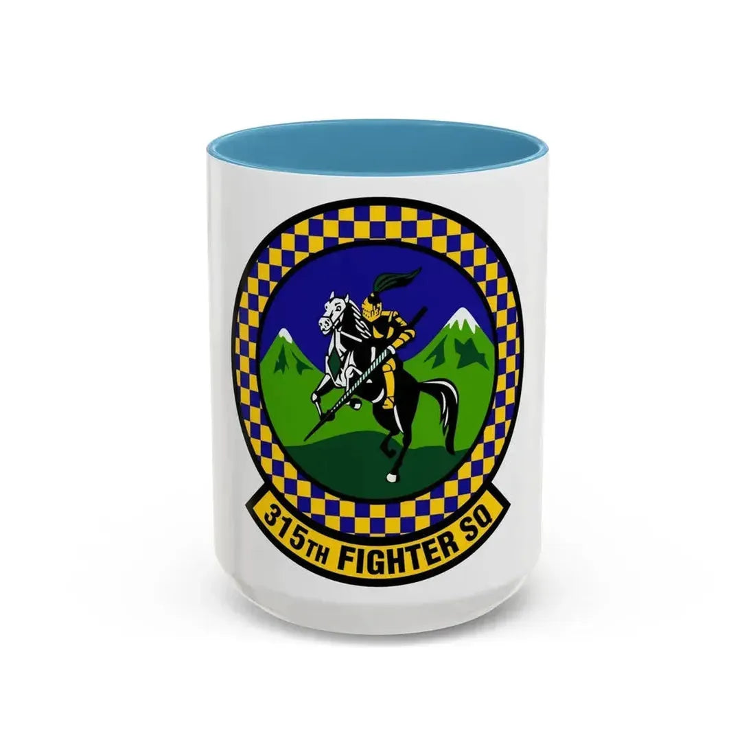 315 Fighter Squadron ACC (U.S. Air Force) Accent Coffee Mug 15oz Light Blue - Go Mug Yourself
