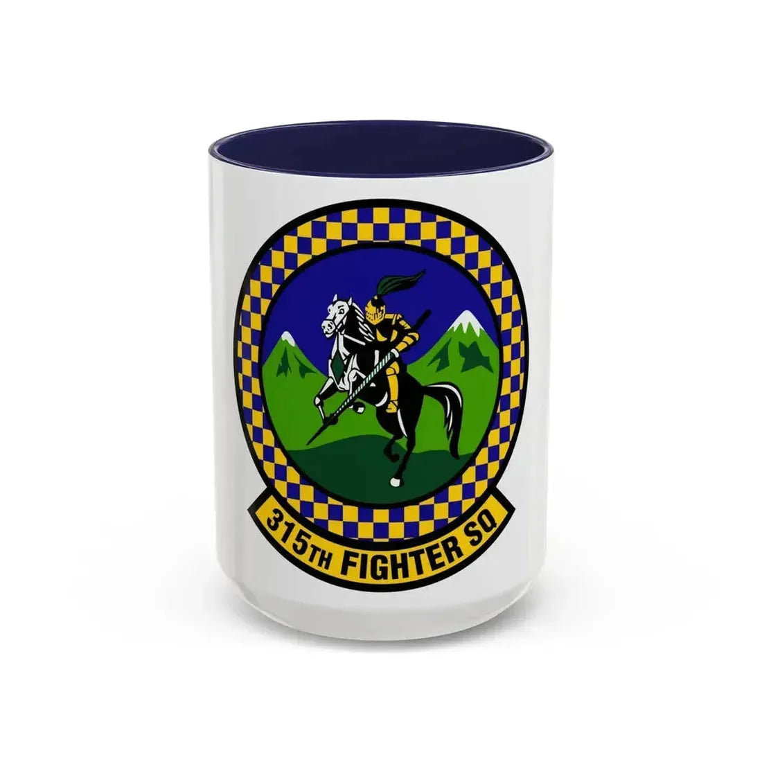 315 Fighter Squadron ACC (U.S. Air Force) Accent Coffee Mug 15oz Navy - Go Mug Yourself