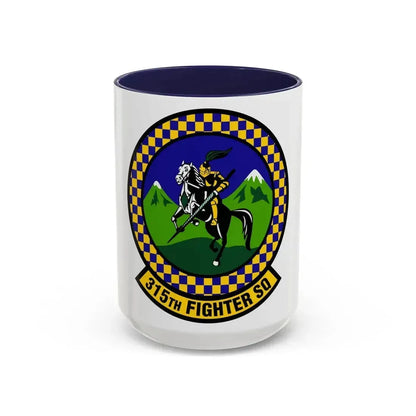 315 Fighter Squadron ACC (U.S. Air Force) Accent Coffee Mug 15oz Navy - Go Mug Yourself