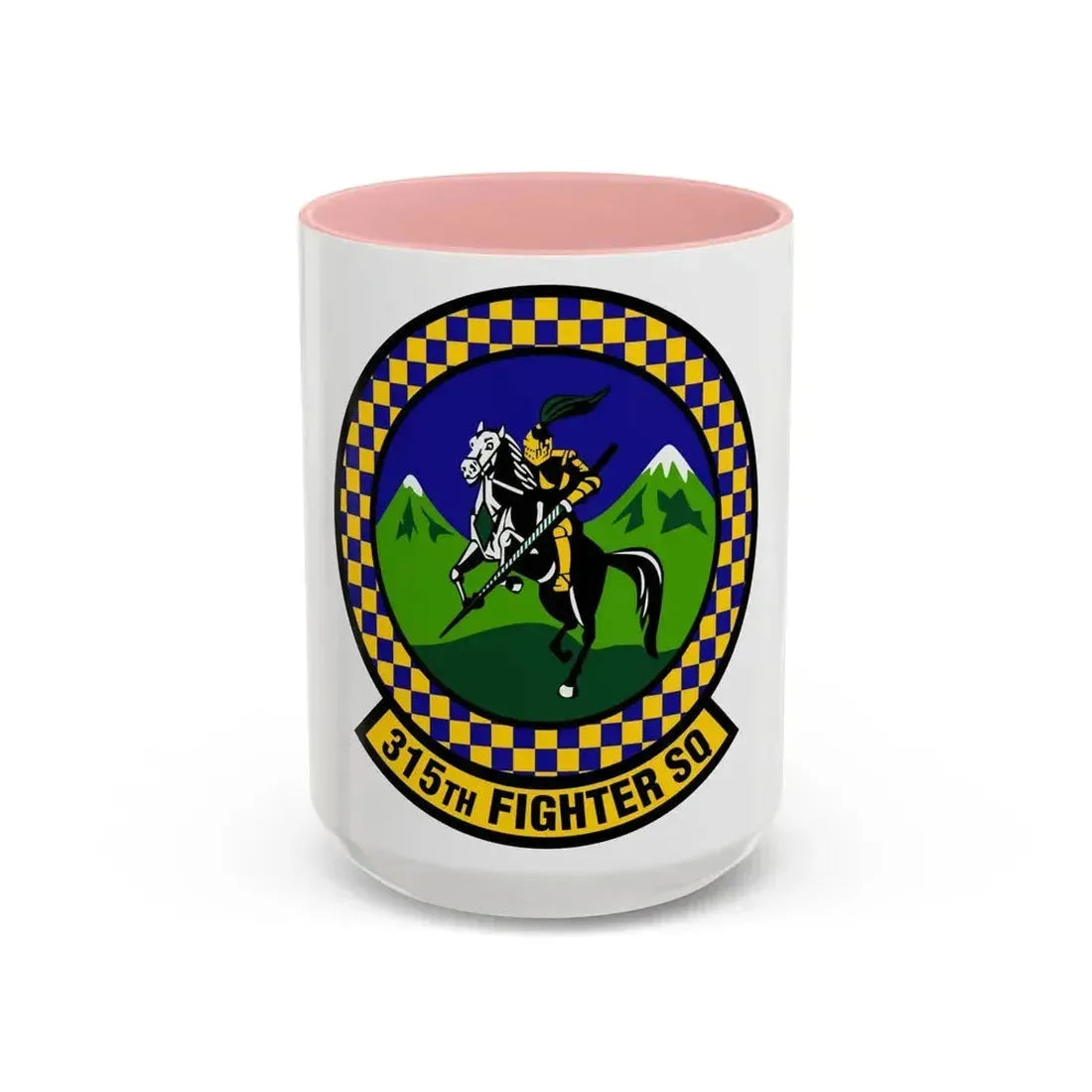 315 Fighter Squadron ACC (U.S. Air Force) Accent Coffee Mug 15oz Pink - Go Mug Yourself