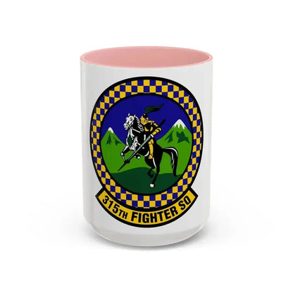 315 Fighter Squadron ACC (U.S. Air Force) Accent Coffee Mug 15oz Pink - Go Mug Yourself