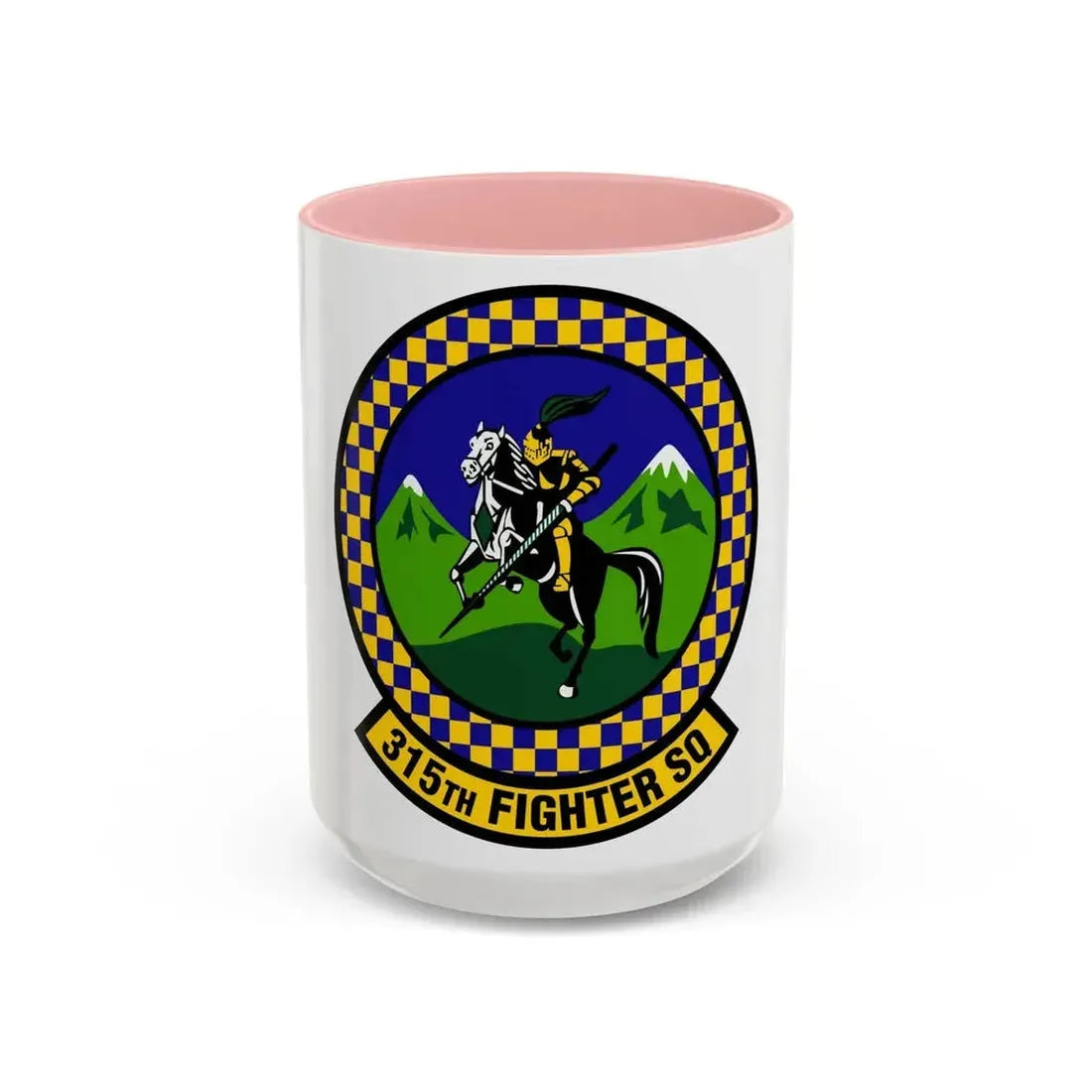 315 Fighter Squadron ACC (U.S. Air Force) Accent Coffee Mug 15oz Pink - Go Mug Yourself