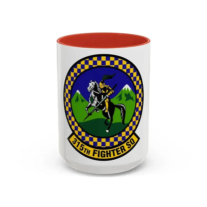 315 Fighter Squadron ACC (U.S. Air Force) Accent Coffee Mug 15oz Red - Go Mug Yourself