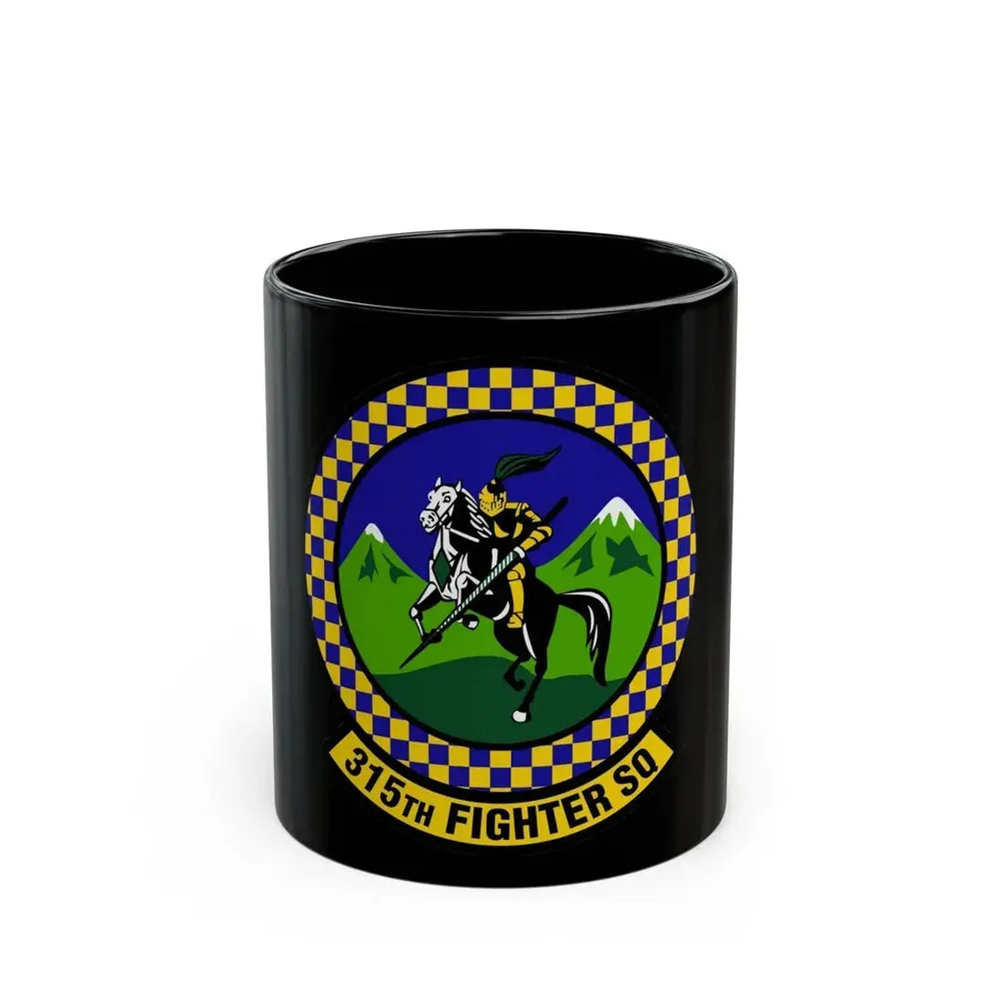 315 Fighter Squadron ACC (U.S. Air Force) Black Coffee Mug 11oz - Go Mug Yourself
