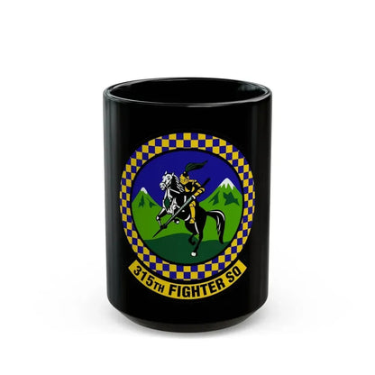 315 Fighter Squadron ACC (U.S. Air Force) Black Coffee Mug 15oz - Go Mug Yourself