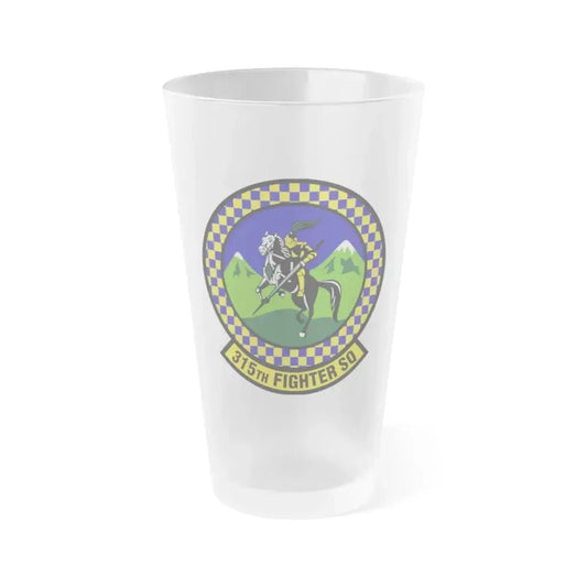 315 Fighter Squadron ACC (U.S. Air Force) Frosted Pint Glass 16oz 16oz Frosted - Go Mug Yourself