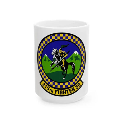 315 Fighter Squadron ACC (U.S. Air Force) White Coffee Mug 15oz - Go Mug Yourself