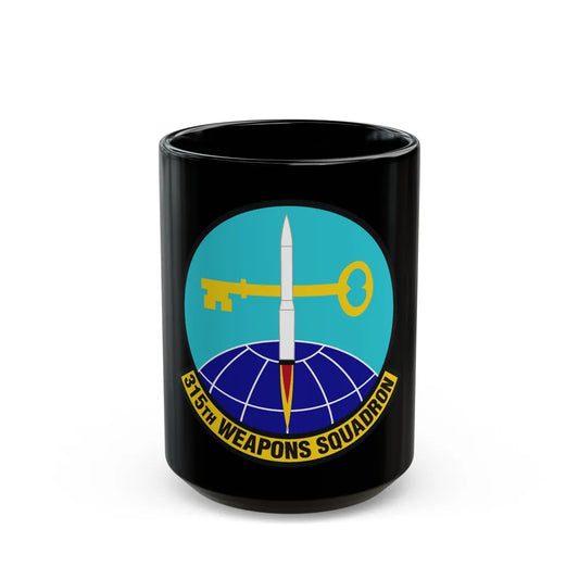 315 Weapons Squadron ACC (U.S. Air Force) Black Coffee Mug-15oz-Go Mug Yourself