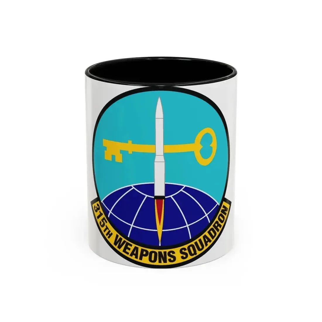 315 Weapons Squadron ACC (U.S. Air Force) Accent Coffee Mug 11oz Black - Go Mug Yourself