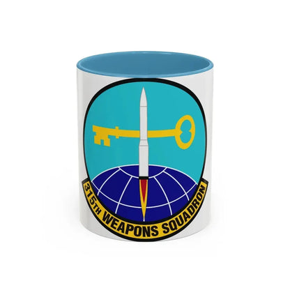 315 Weapons Squadron ACC (U.S. Air Force) Accent Coffee Mug 11oz Light Blue - Go Mug Yourself