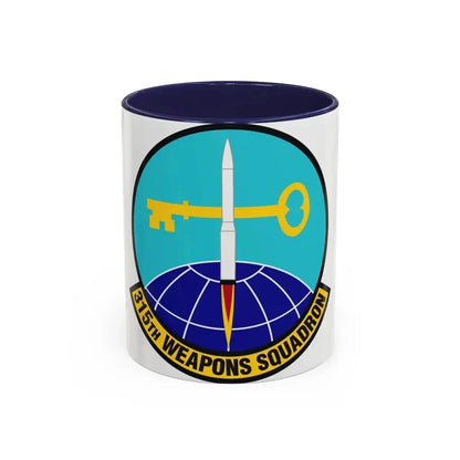 315 Weapons Squadron ACC (U.S. Air Force) Accent Coffee Mug 11oz Navy - Go Mug Yourself