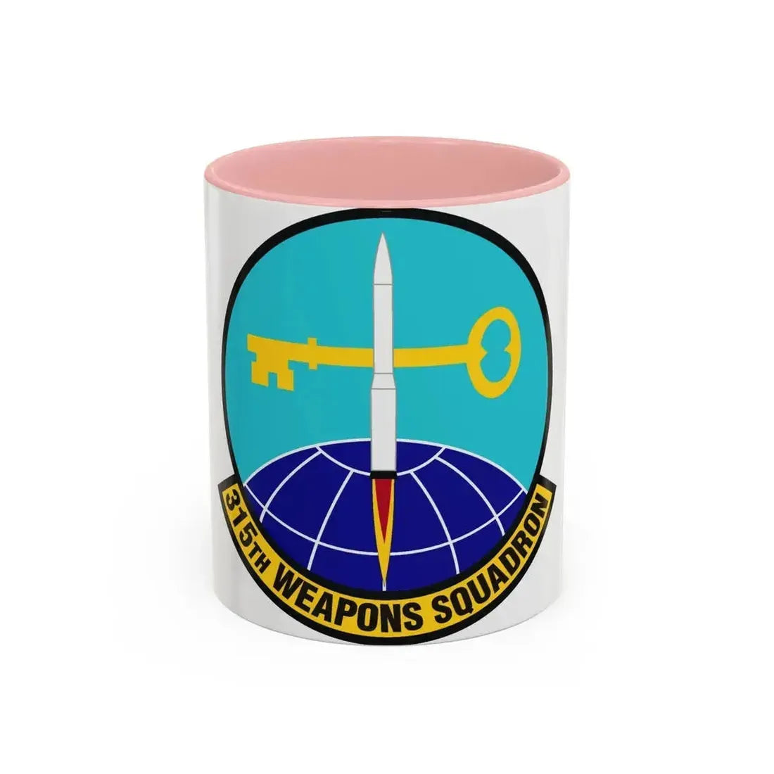 315 Weapons Squadron ACC (U.S. Air Force) Accent Coffee Mug 11oz Pink - Go Mug Yourself