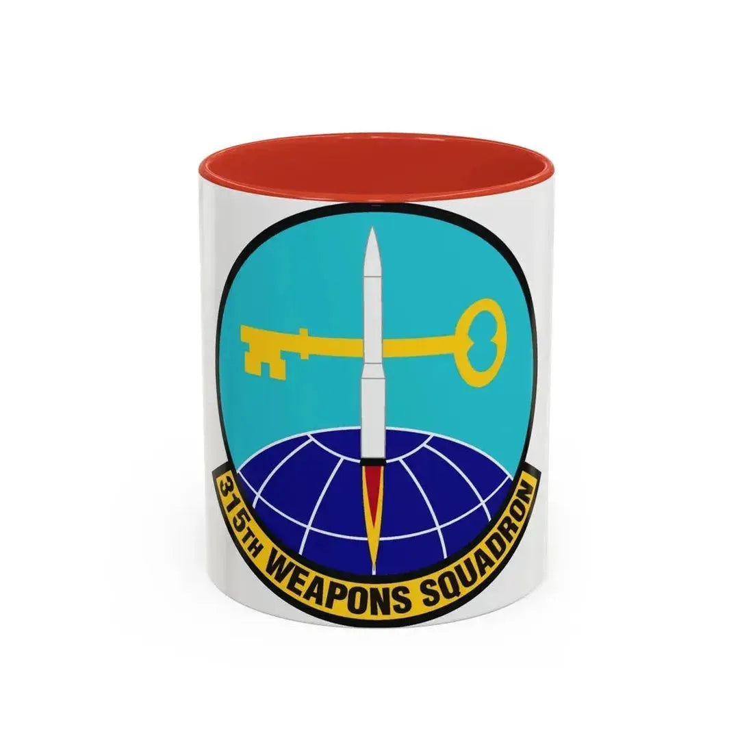315 Weapons Squadron ACC (U.S. Air Force) Accent Coffee Mug 11oz Red - Go Mug Yourself