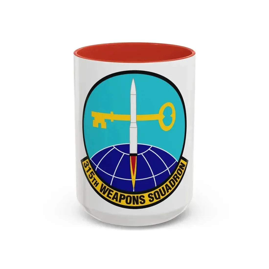 315 Weapons Squadron ACC (U.S. Air Force) Accent Coffee Mug 15oz Red - Go Mug Yourself