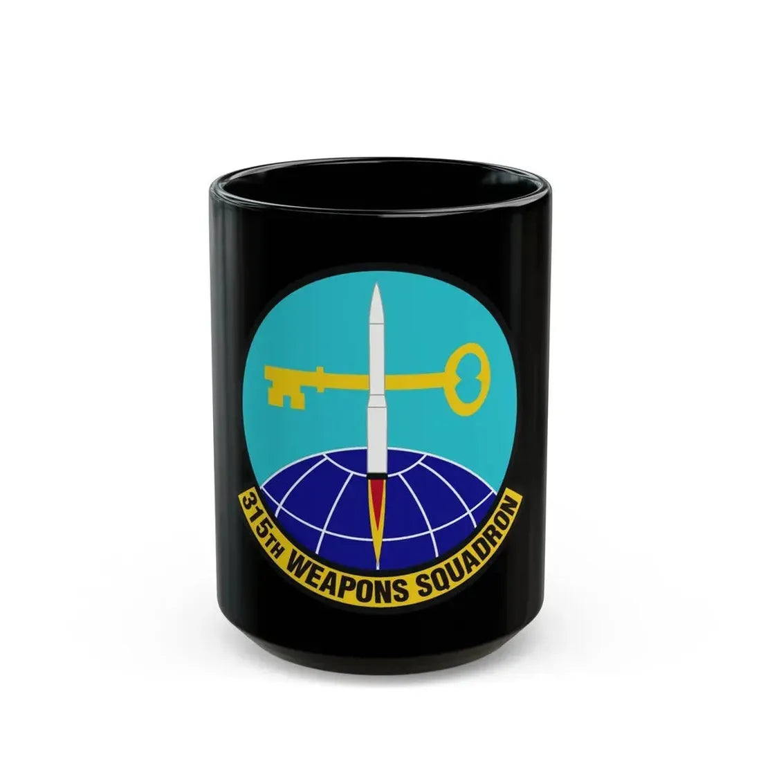 315 Weapons Squadron ACC (U.S. Air Force) Black Coffee Mug 15oz - Go Mug Yourself