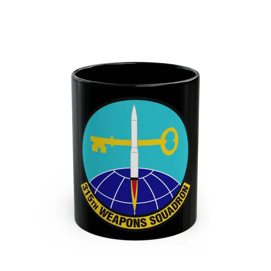 315 Weapons Squadron ACC (U.S. Air Force) Black Coffee Mug - Go Mug Yourself