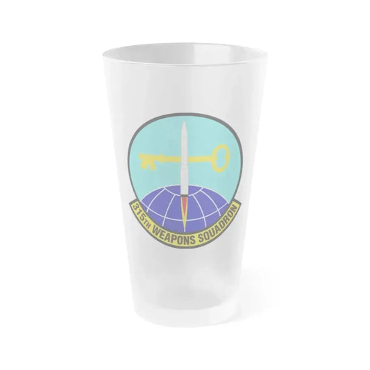 315 Weapons Squadron ACC (U.S. Air Force) Frosted Pint Glass 16oz 16oz Frosted - Go Mug Yourself