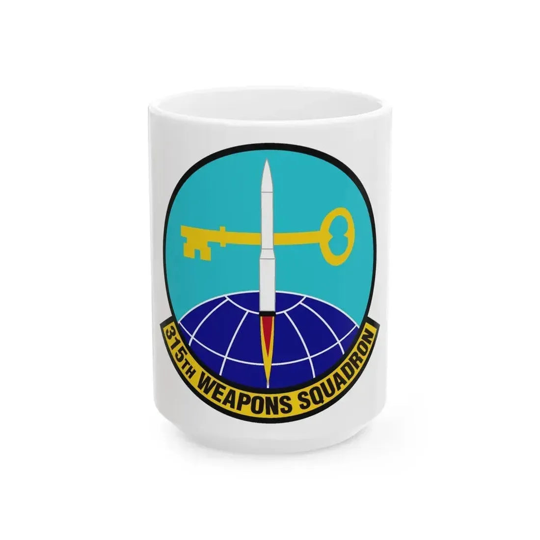 315 Weapons Squadron ACC (U.S. Air Force) White Coffee Mug 15oz - Go Mug Yourself