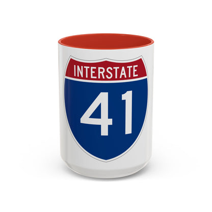 Interstate 41 (U.S. Highways) Accent Coffee Mug