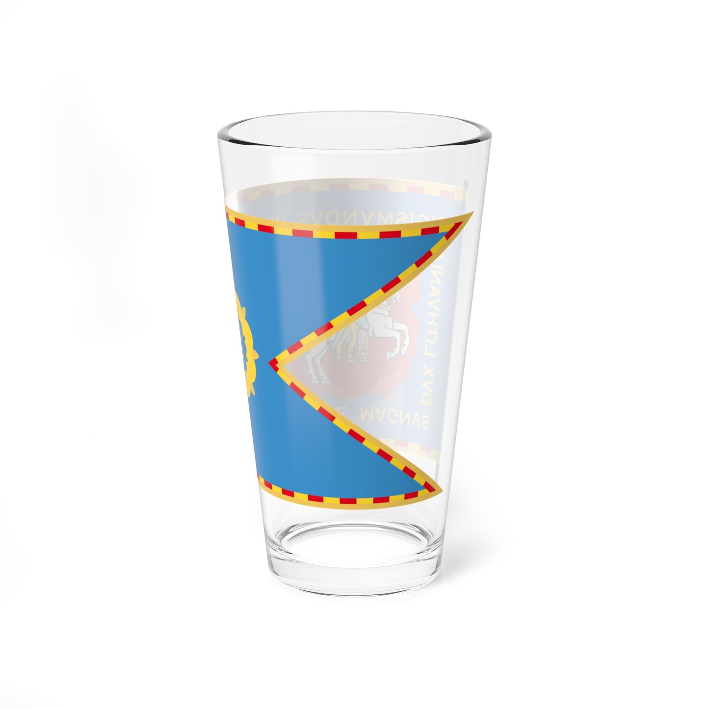 Flag of Trakai Voivodeship 1569-1795-1 (Belarus) (Coat of Arms) Pint Glass 16oz