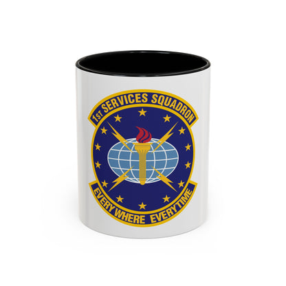 1st Services Squadron (U.S. Air Force) Accent Coffee Mug