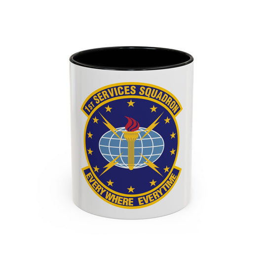 1st Services Squadron (U.S. Air Force) Accent Coffee Mug