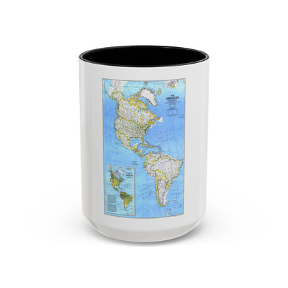 Americas, The (1979) (Map) Accent Coffee Mug