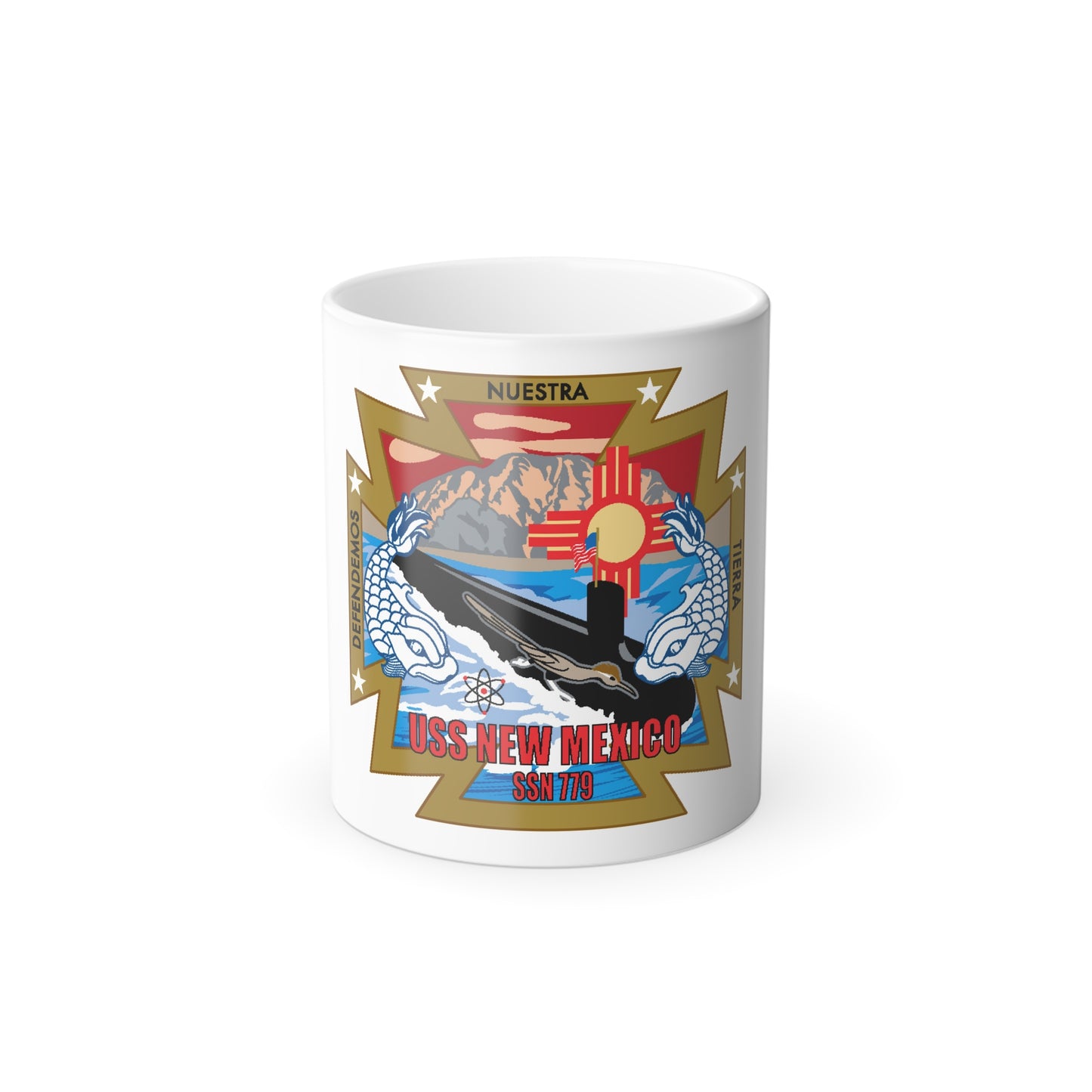 USS New Mexico (U.S. Navy) Color Changing Mug 11oz