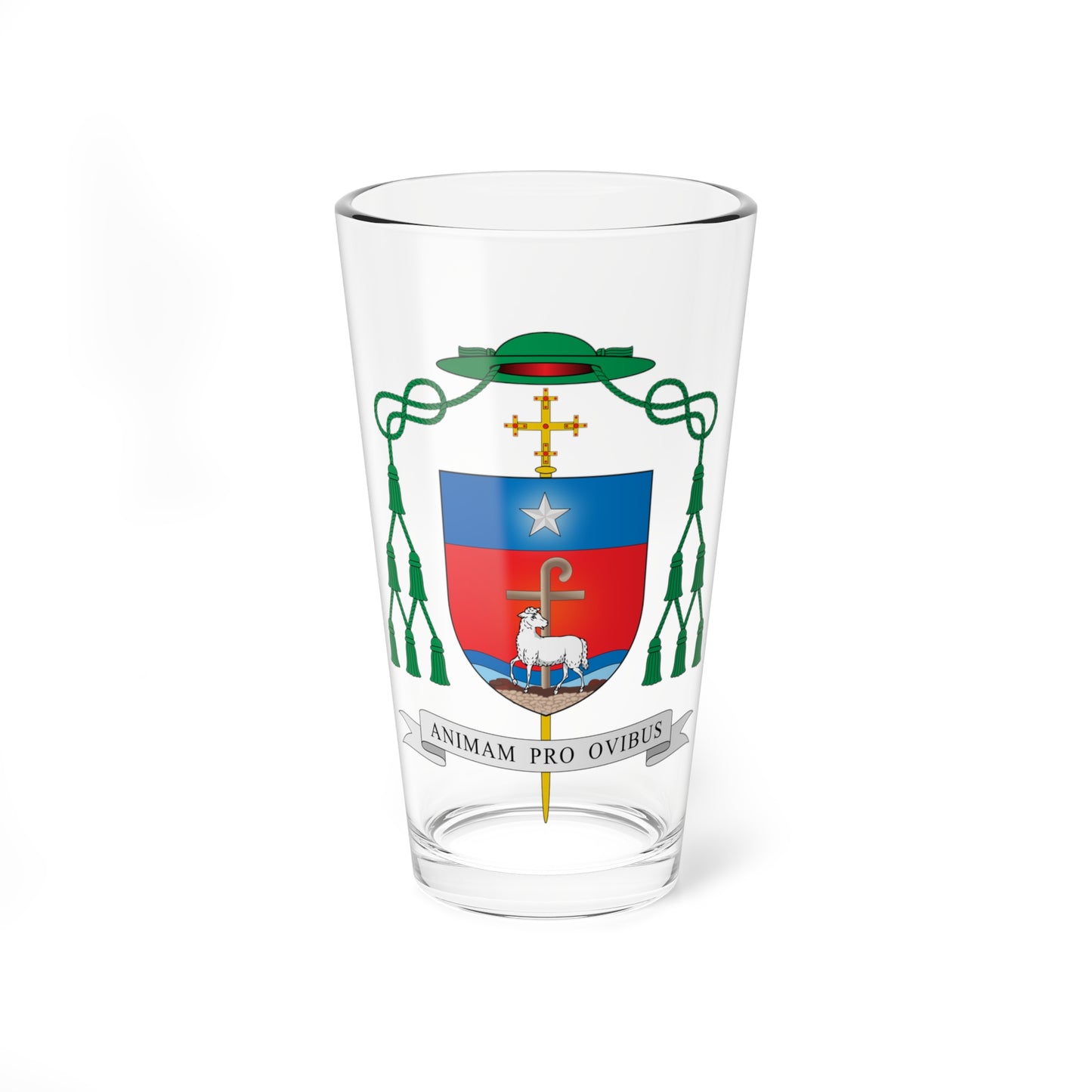 Escudo de Antônio Emídio Vilar (Spain) (Coat of Arms) Pint Glass 16oz